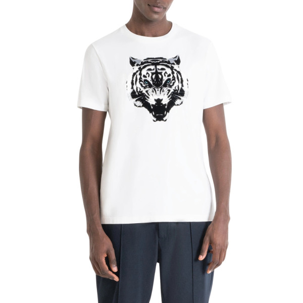 ANTONY MORATO camiseta manga corta regular fit estampado flocado para Hombre