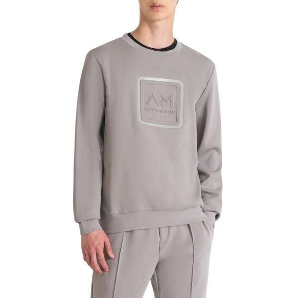 ANTONY MORATO sudadera cuello redondo slim fit logo en relieve para Hombre