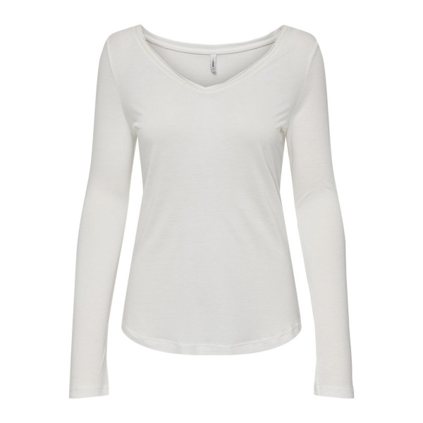 ONLY top manga larga ONLATHENA L/S V-NECK TOP CS JRS para Mujer