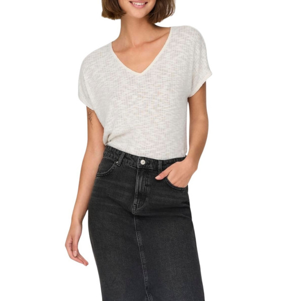 ONLY Top ONLMILA S/S V-NECK TOP BOX JRS para Mujer