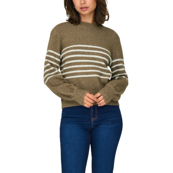 JDY jersey de punto JDYLAYLA L/S HN STRIPE PULLOVER KNT para Mujer